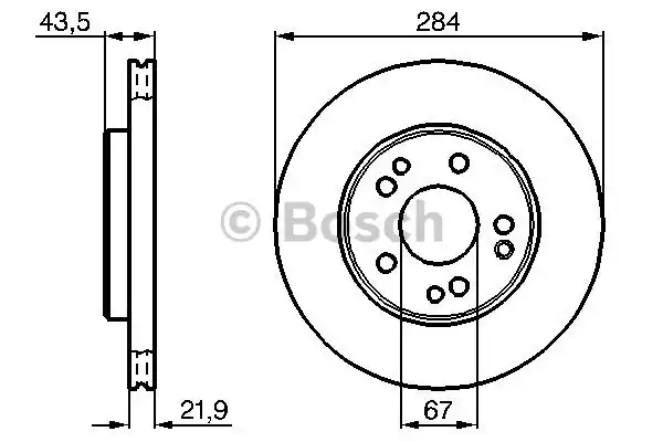 0986478186 BOSCH тормозные диски