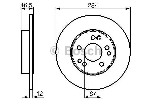 0986478187 BOSCH Тормозные диски