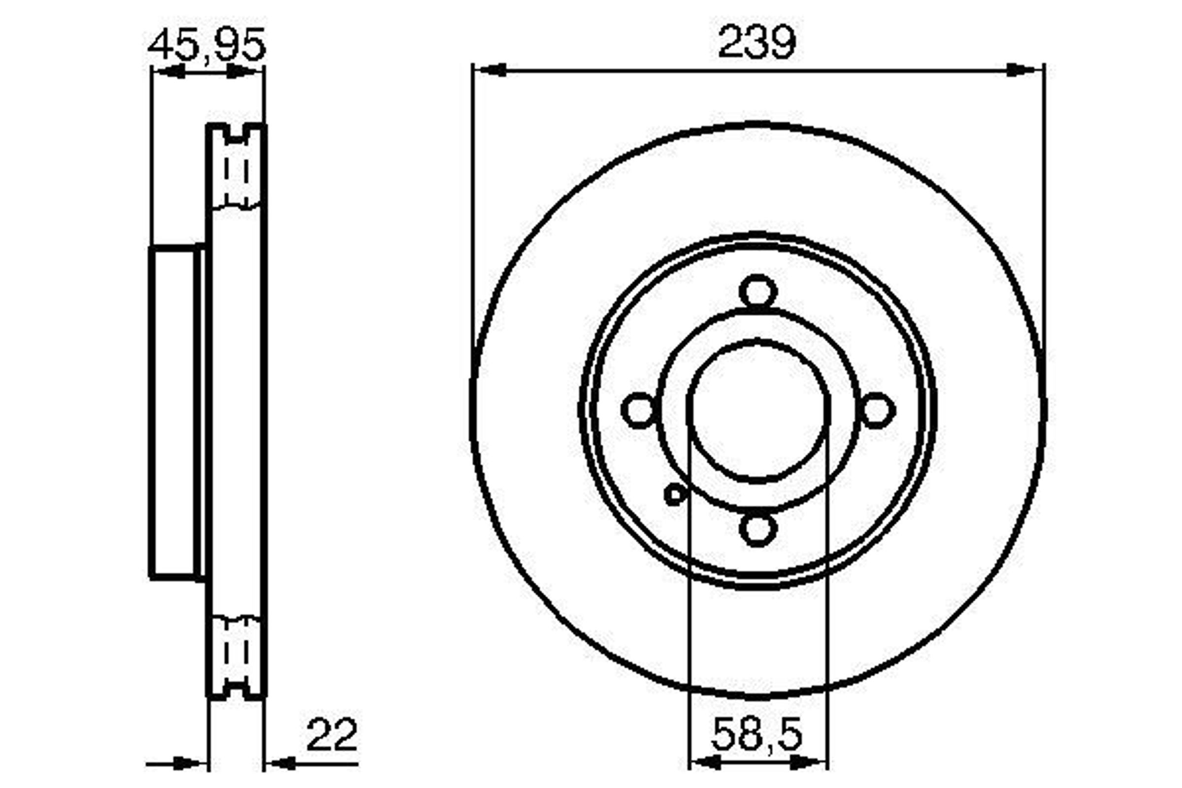 Диск тормозной BOSCH 0986478228