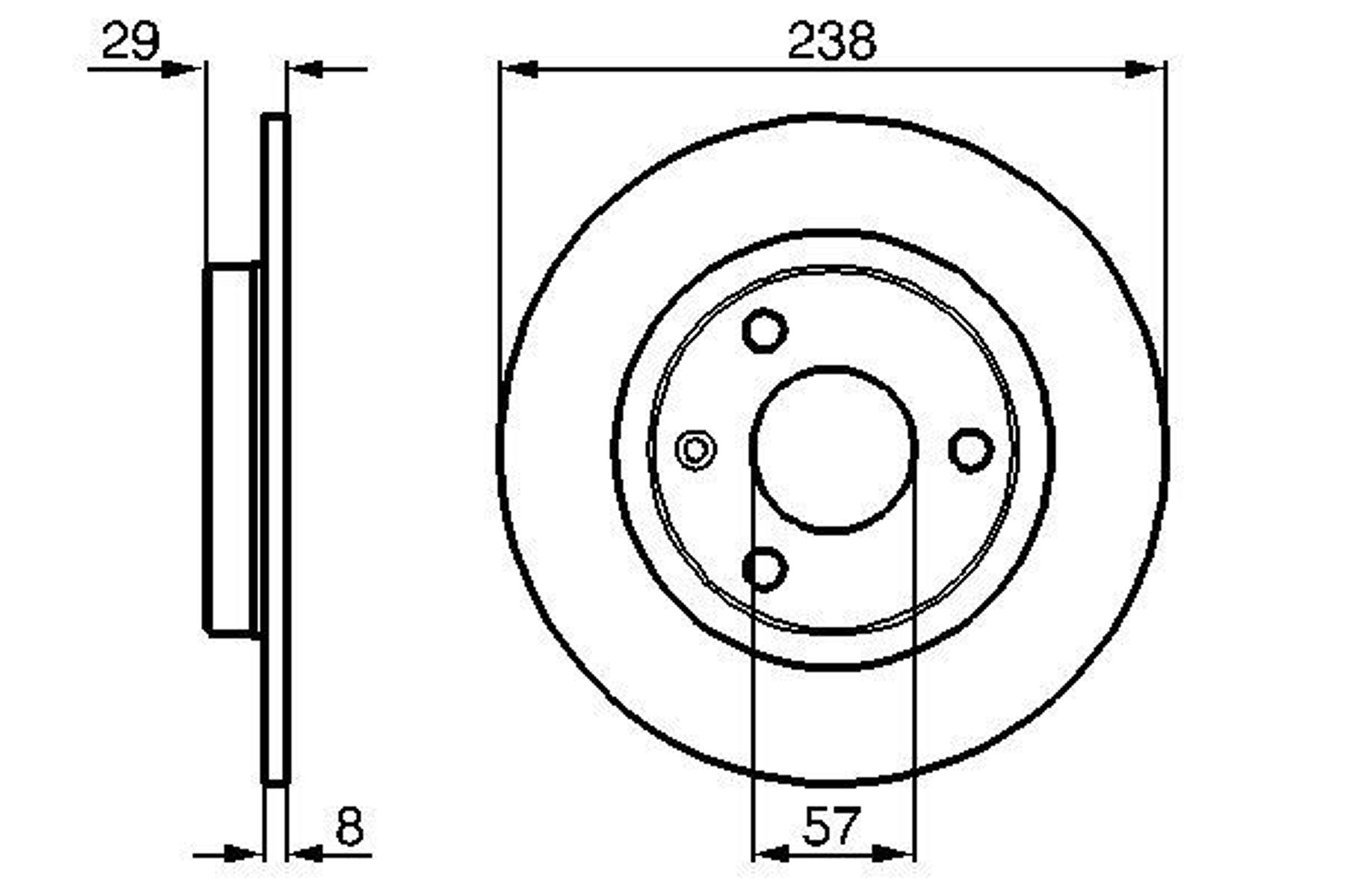 0986478246 BOSCH Диск тормозной