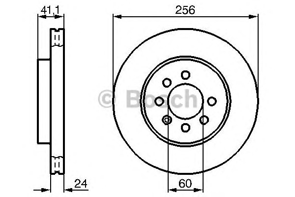 0986478286 BOSCH Диск тормозной