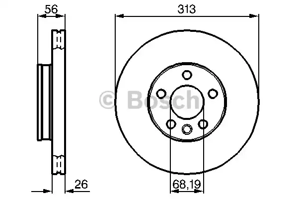 Тормозные диски BOSCH 0986478296