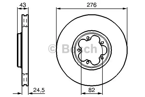 0986478299 BOSCH Тормозные диски