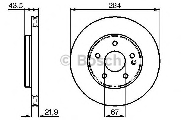 Тормозной диск BOSCH 0986478301