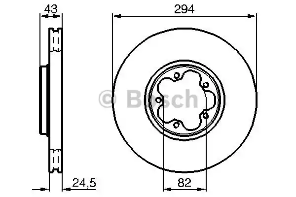 0986478303 BOSCH Тормозные диски