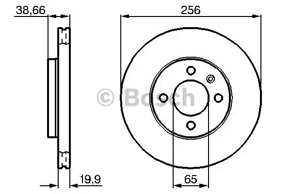 0986478308 BOSCH Тормозные диски