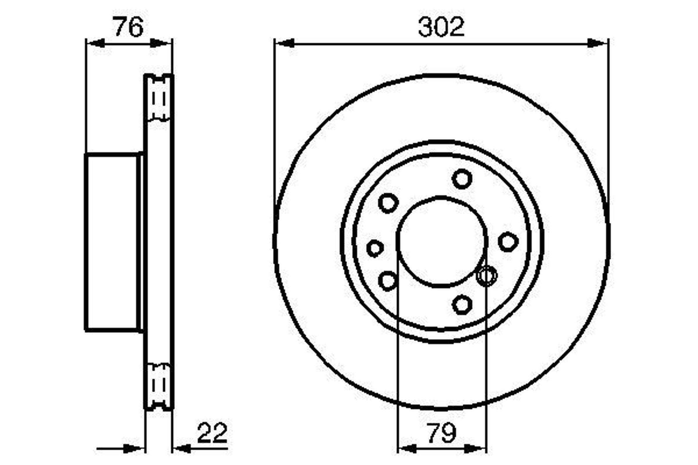 Диск тормозной BOSCH 0986478318