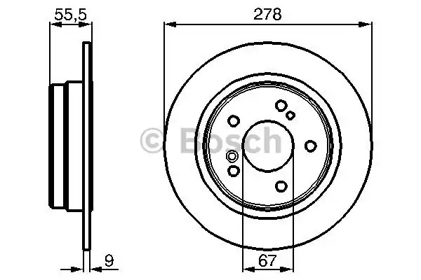 Тормозные диски BOSCH 0986478325