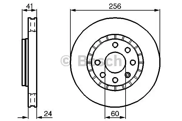 0986478327 BOSCH Тормозные диски