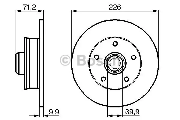 Тормозные диски BOSCH 0986478332