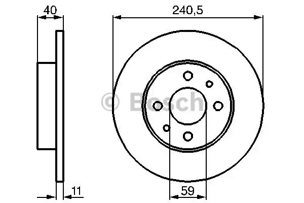 Тормозные диски BOSCH 0986478342