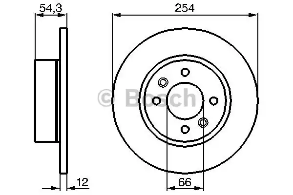 Тормозной диск BOSCH 0986478390