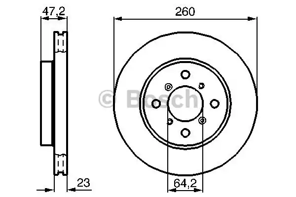 Диск тормозной BOSCH 0986478415