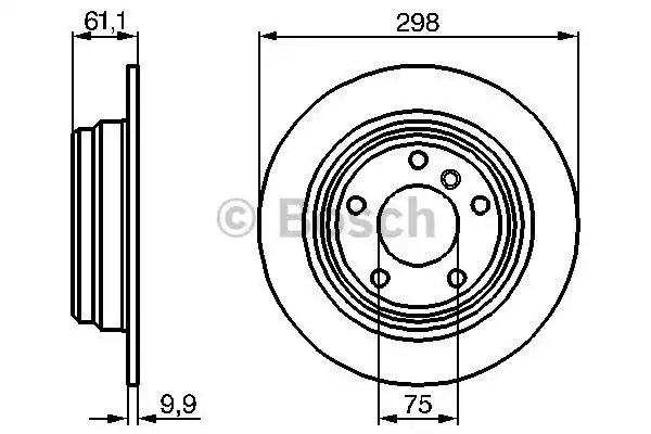 Тормозные диски BOSCH 0986478425