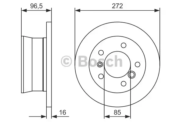 0986478433 BOSCH Тормозные диски