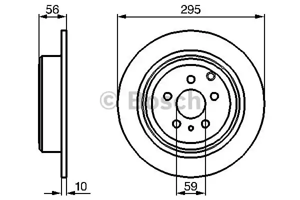 0986478435 BOSCH Тормозные диски