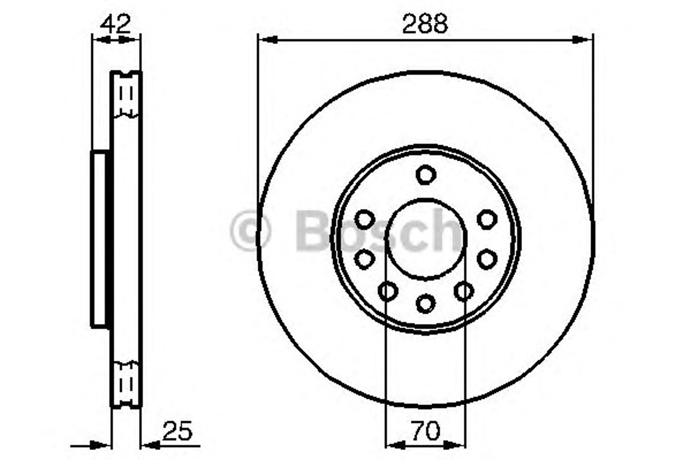 0986478449 BOSCH Диск тормозной