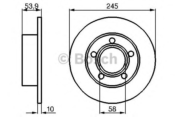 Тормозные диски BOSCH 0986478461