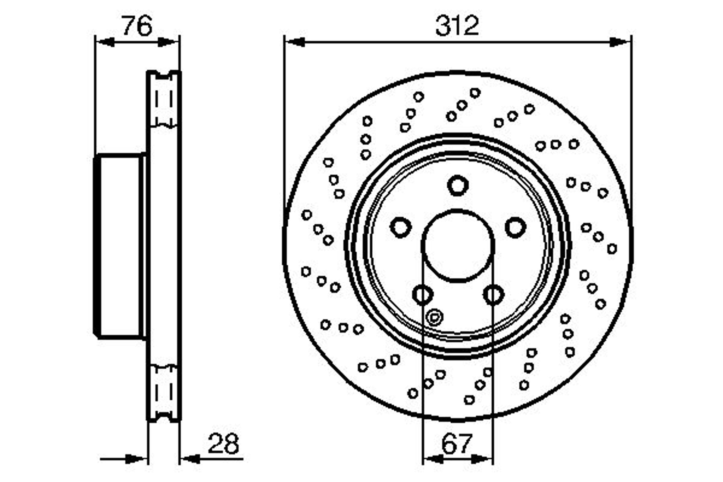 Диск тормозной BOSCH 0986478471