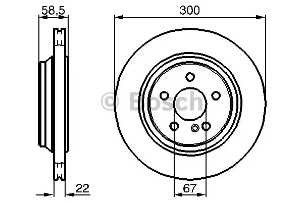 Тормозной диск BOSCH 0986478473