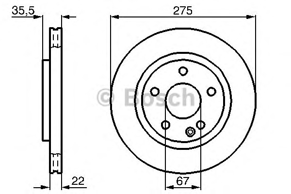 Тормозные диски BOSCH 0986478474