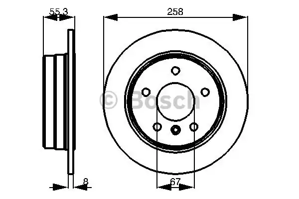 Тормозные диски BOSCH 0986478475