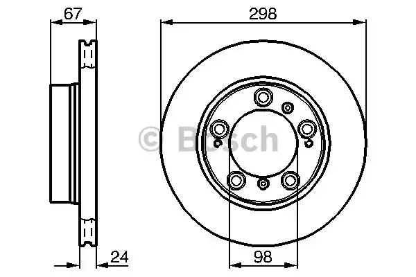 Тормозные диски BOSCH 0986478477