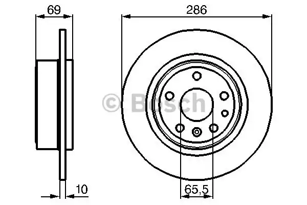 0986478478 BOSCH Тормозные диски