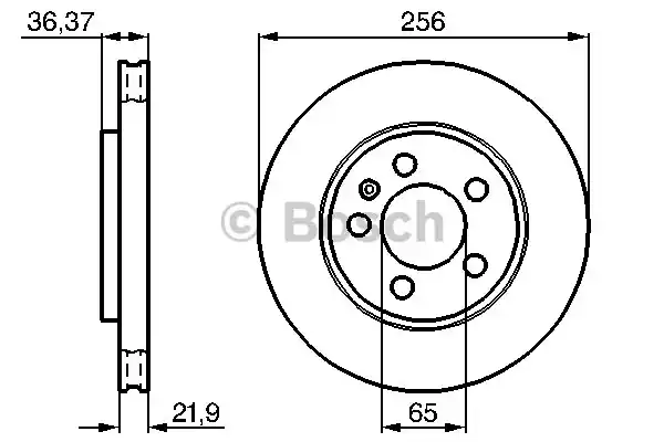 Тормозной диск BOSCH 0986478482