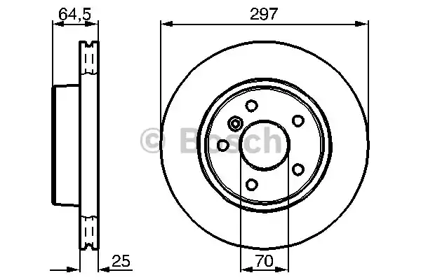 Тормозные диски BOSCH 0986478483