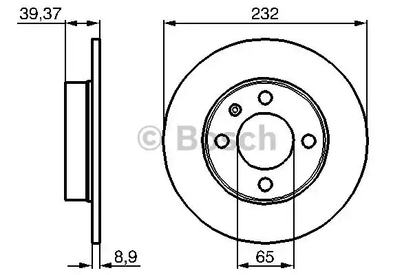 Тормозной диск BOSCH 0986478492