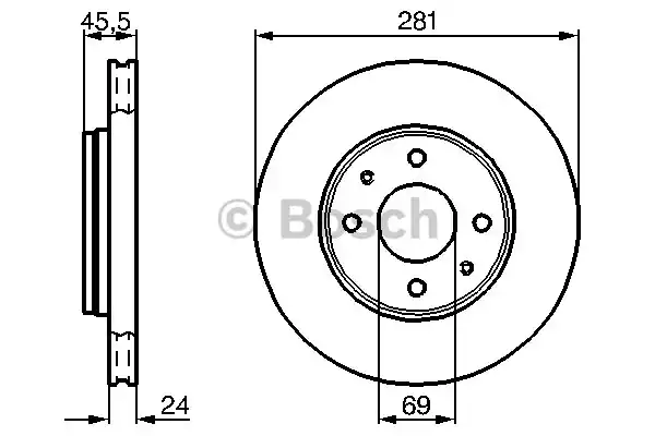 Тормозные диски BOSCH 0986478493