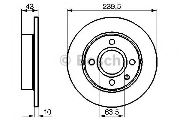 Тормозной диск BOSCH 0986478501