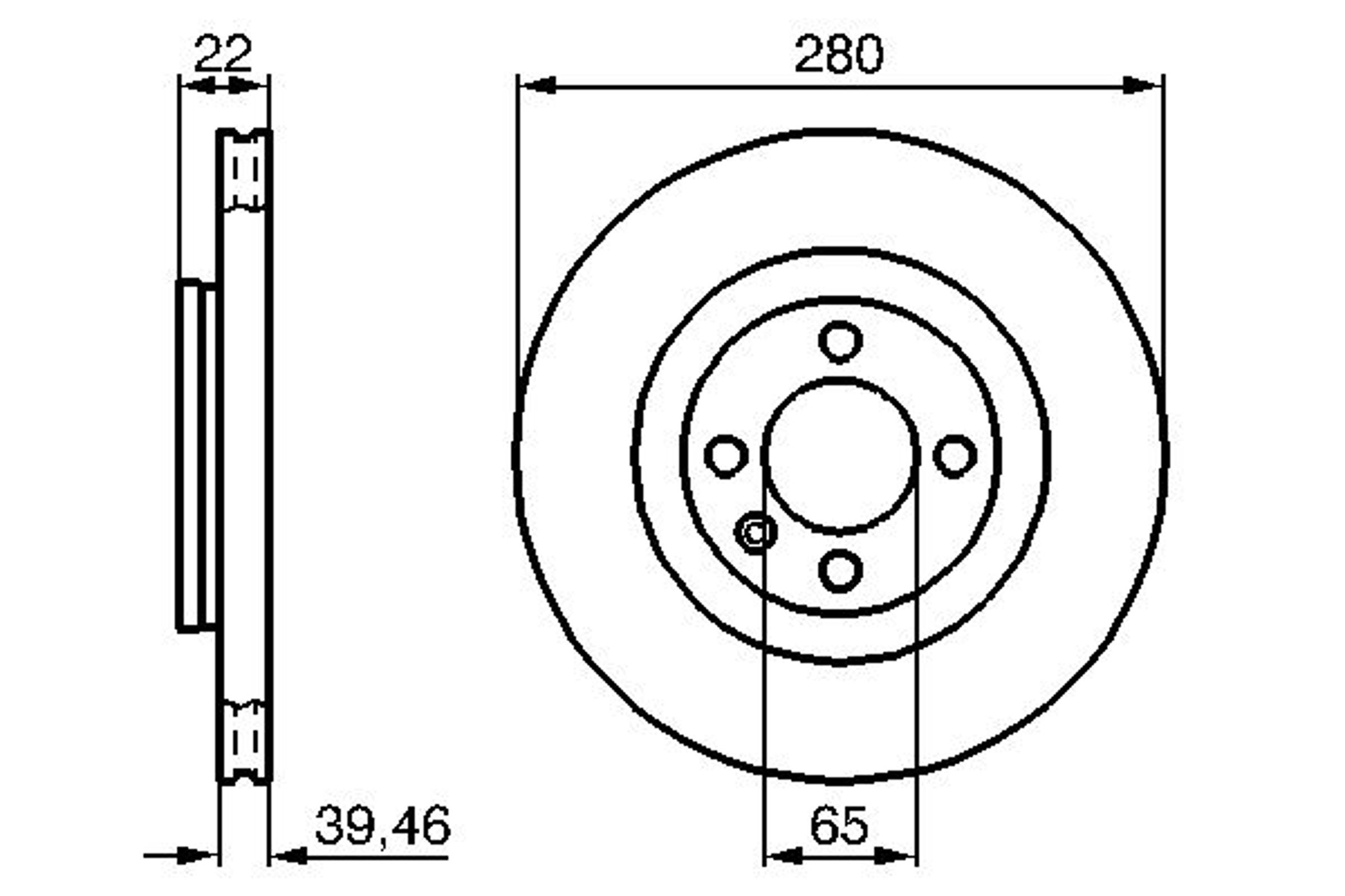 0986478508 BOSCH Диск тормозной