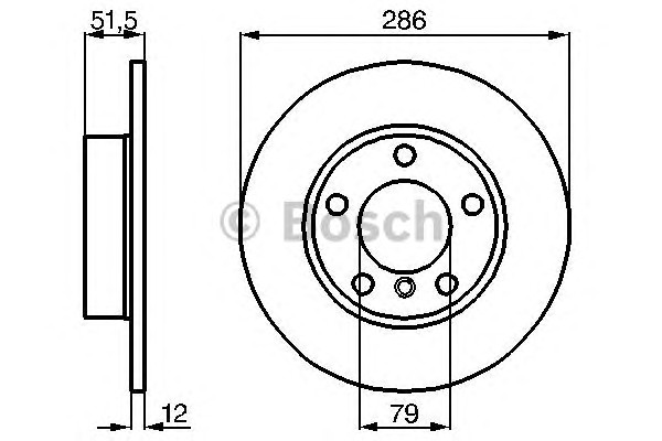 Тормозные диски BOSCH 0986478511