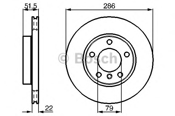 0986478513 BOSCH Тормозные диски