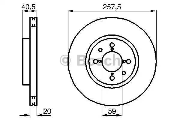 Тормозные диски BOSCH 0986478515