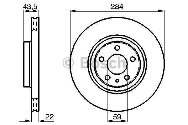 Диск тормозной BOSCH 0986478521