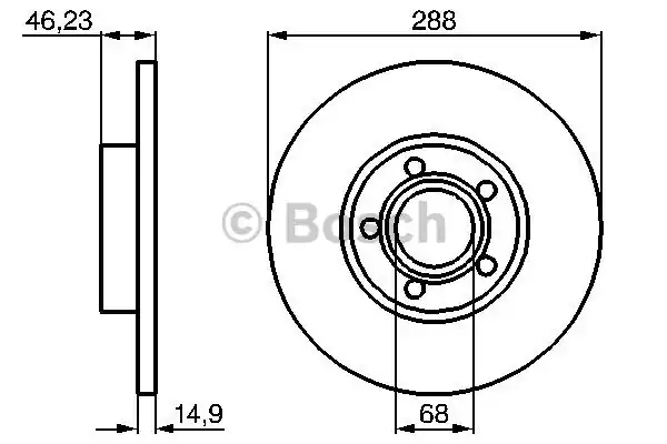 Тормозные диски BOSCH 0986478545