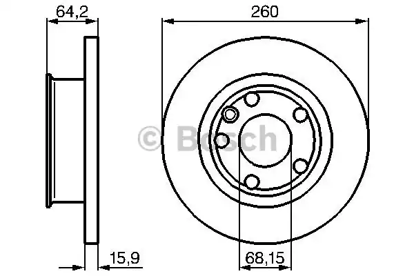 Тормозные диски BOSCH 0986478547