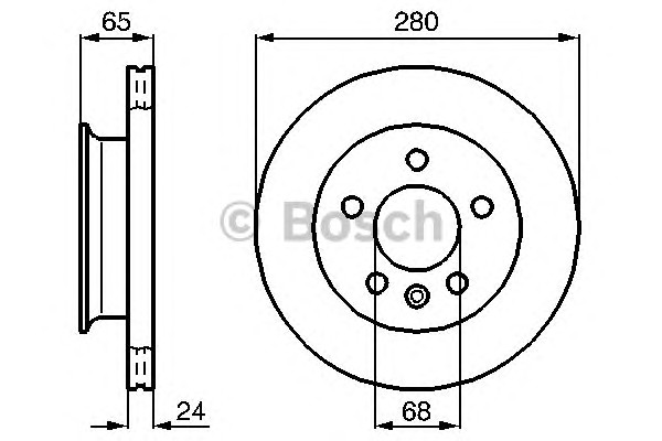 Тормозной диск BOSCH 0986478548