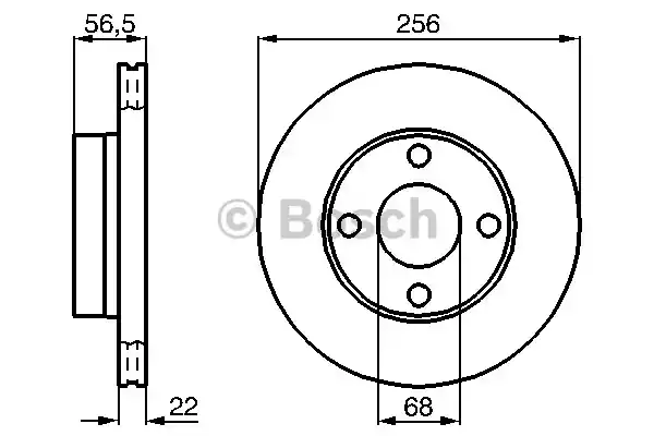 Тормозные диски BOSCH 0986478550