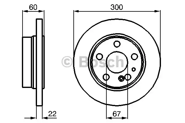 Тормозной диск BOSCH 0986478566