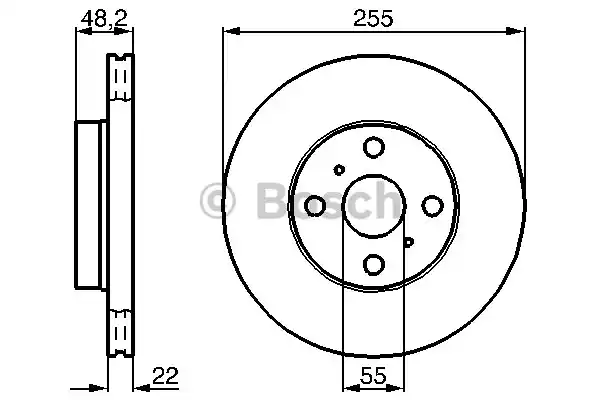 0986478578 BOSCH Тормозные диски