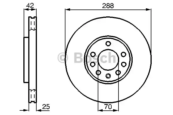 0986478588 BOSCH Тормозные диски