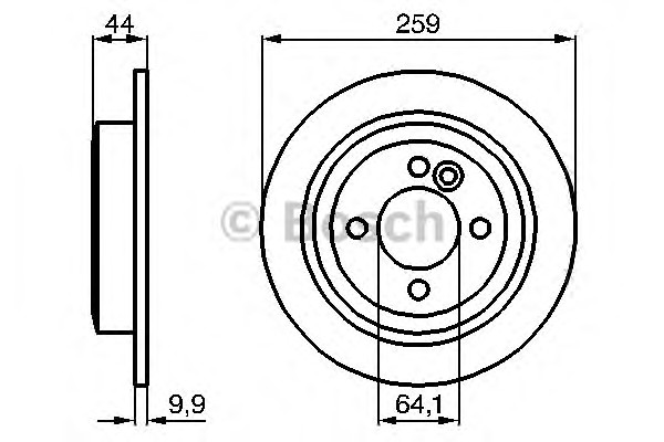 Тормозные диски BOSCH 0986478601