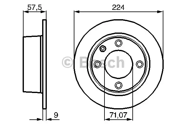 Тормозные диски BOSCH 0986478604