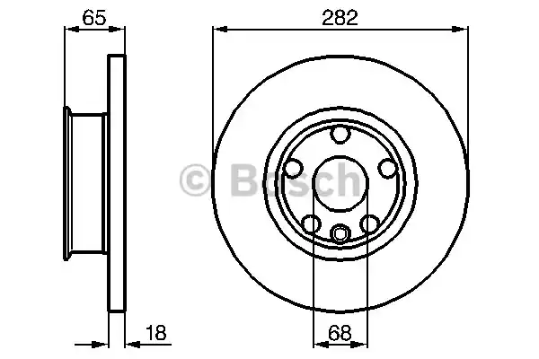 Тормозные диски BOSCH 0986478613