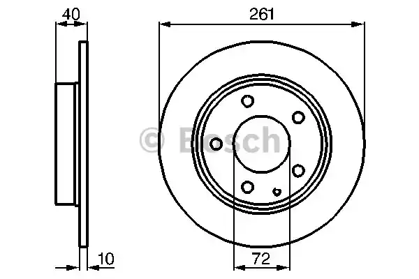 Тормозной диск BOSCH 0986478633