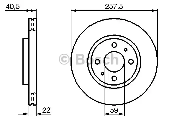 0986478639 BOSCH Тормозные диски